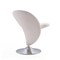 Manhattan Comfort Curl Swivel Accent Chair in Cream and Polished Chrome, PK2 2-AC040-CR - alternate 6